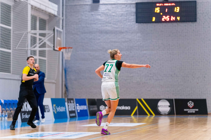 Savostaitės dvigubas dublis padėjo „Aistės-LSMU“ atsitiesti namuose