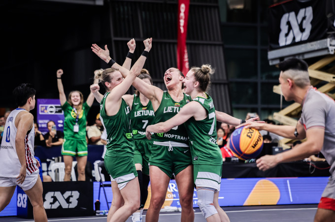Lietuvaitės Singapūre nuskynė bilietą į pasaulio 3x3 čempionatą