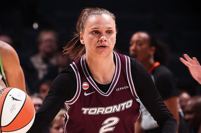 Tritaškius liejusi Juškaitė ant kojų kėlė Toronto areną